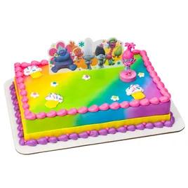 Trolls Poppy Show Me A Smile Cake Topper Plastic Multicolor 1/Set