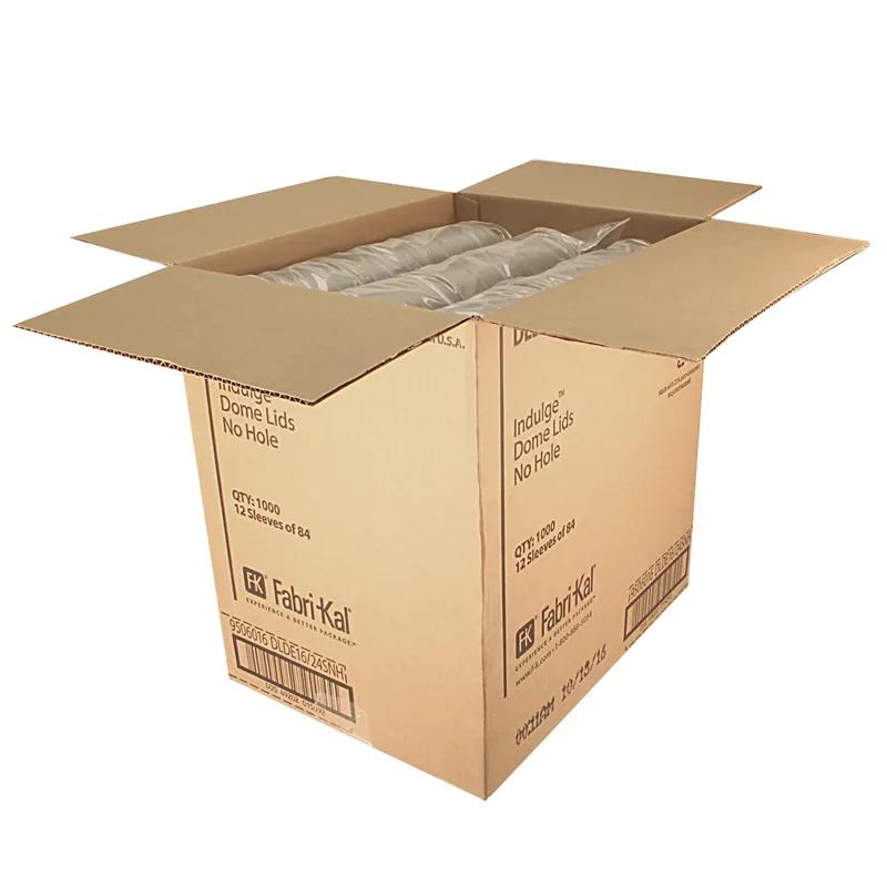 Recycleware® Indulge® Lid Dome 4X1.6 IN RPET Clear For Container No Hole 1000/Case