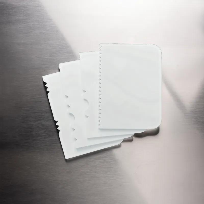 Scraper Plastic White 4-Piece Set 1/Each