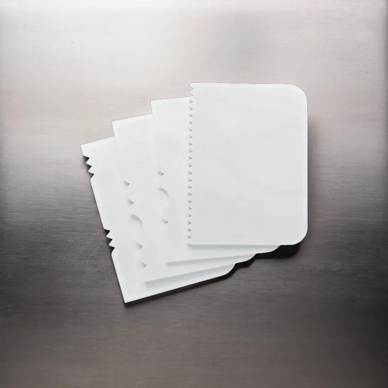 Scraper Plastic White 4-Piece Set 1/Each