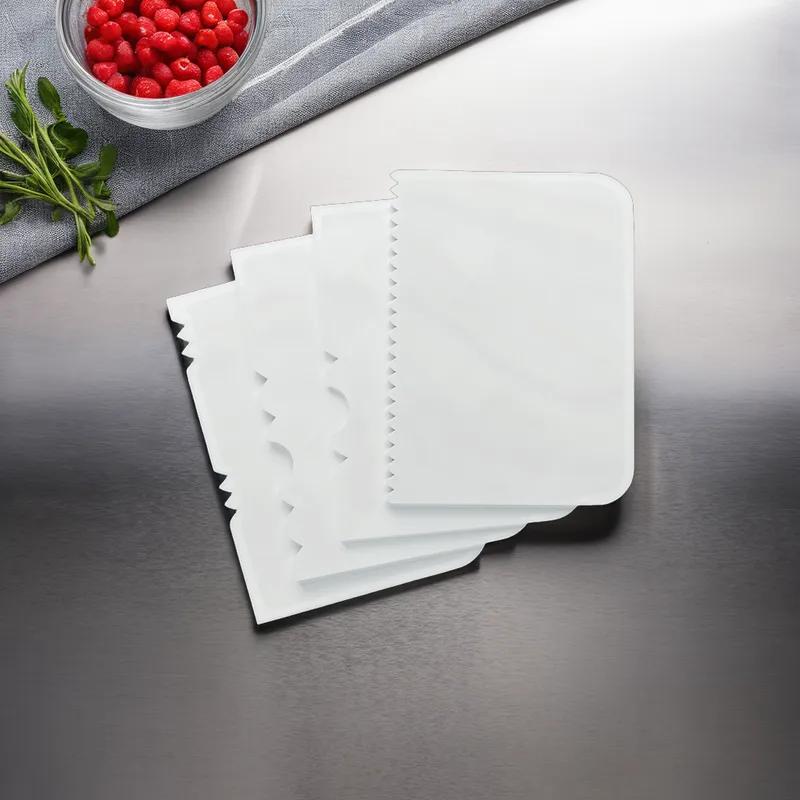 Scraper Plastic White 4-Piece Set 1/Each