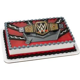 Cake Topper Plastic Multicolor WWE Championship Ring 1/Each