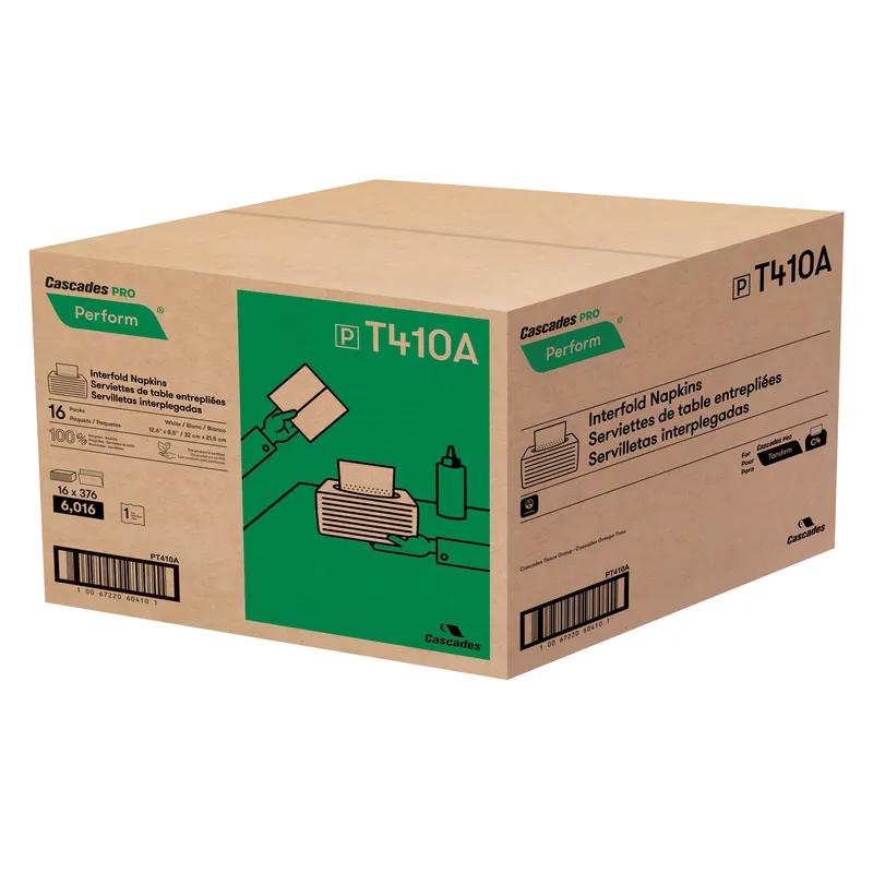 Cascades PRO Dispenser Napkins 12.6X8.5 IN White Twin Pack 6016/Case