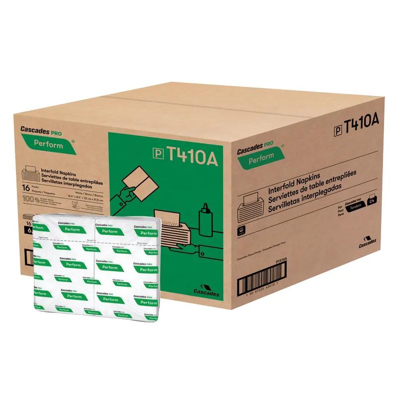 Cascades PRO Dispenser Napkins 12.6X8.5 IN White Twin Pack 6016/Case