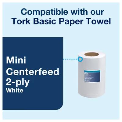 Tork M1 Paper Towel Dispenser 6.51X6.86X13.05 IN Plastic Wall Mount Black Centerfeed 1/Each