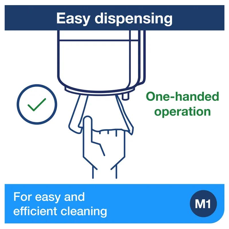 Tork M1 Paper Towel Dispenser 6.51X6.86X13.05 IN Plastic Wall Mount Black Centerfeed 1/Each