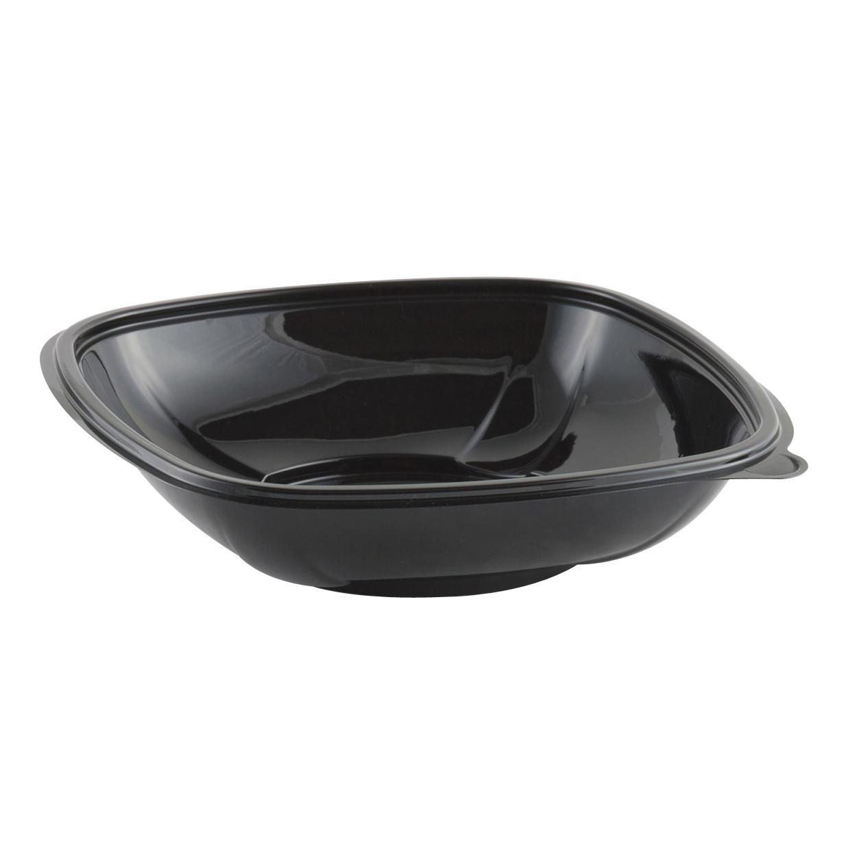Cold Bowl 32 OZ RPET Black Square Crack Resistant Leak Resistant 150/Case