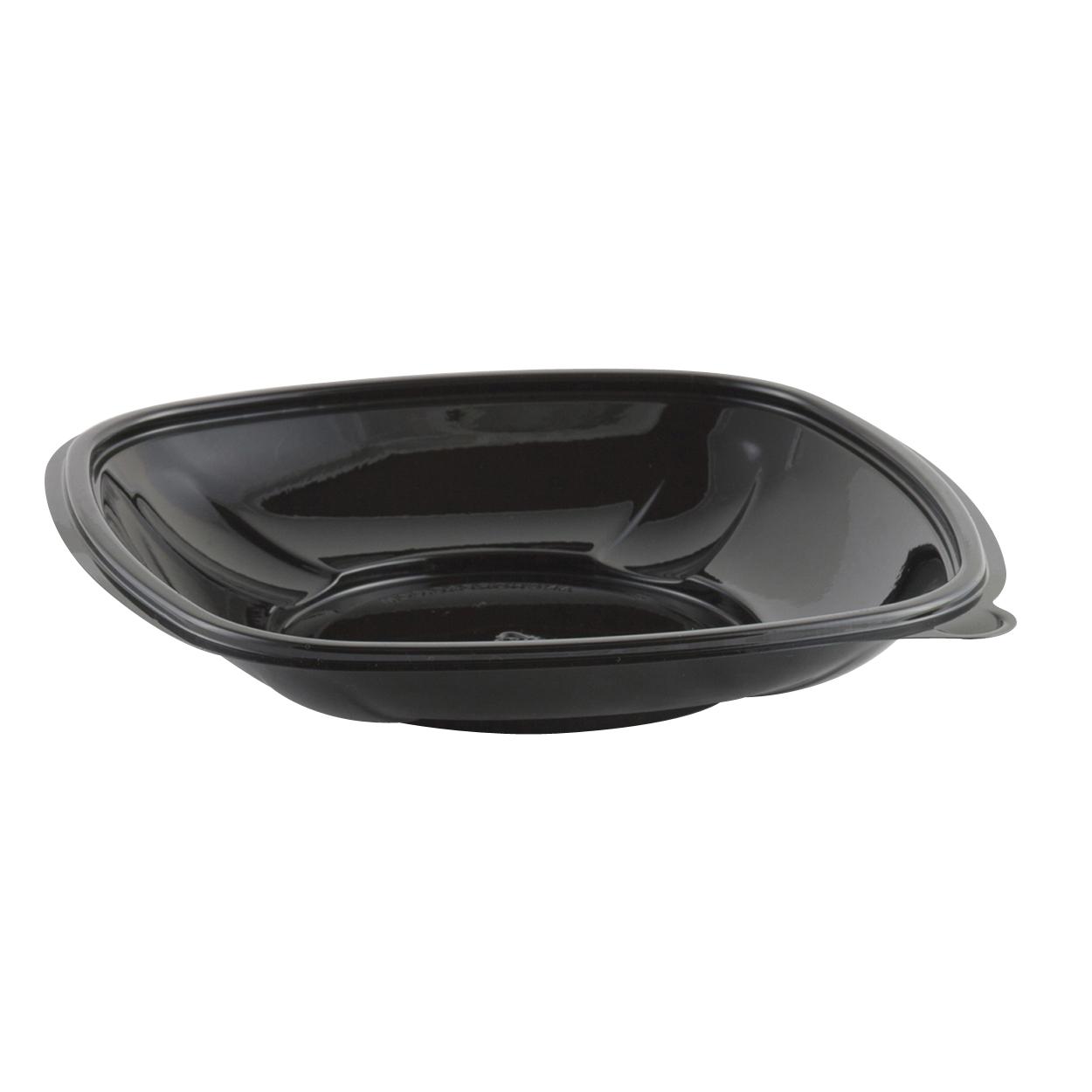 Cold Bowl 24 OZ RPET Black Square Crack Resistant Leak Resistant 150/Case