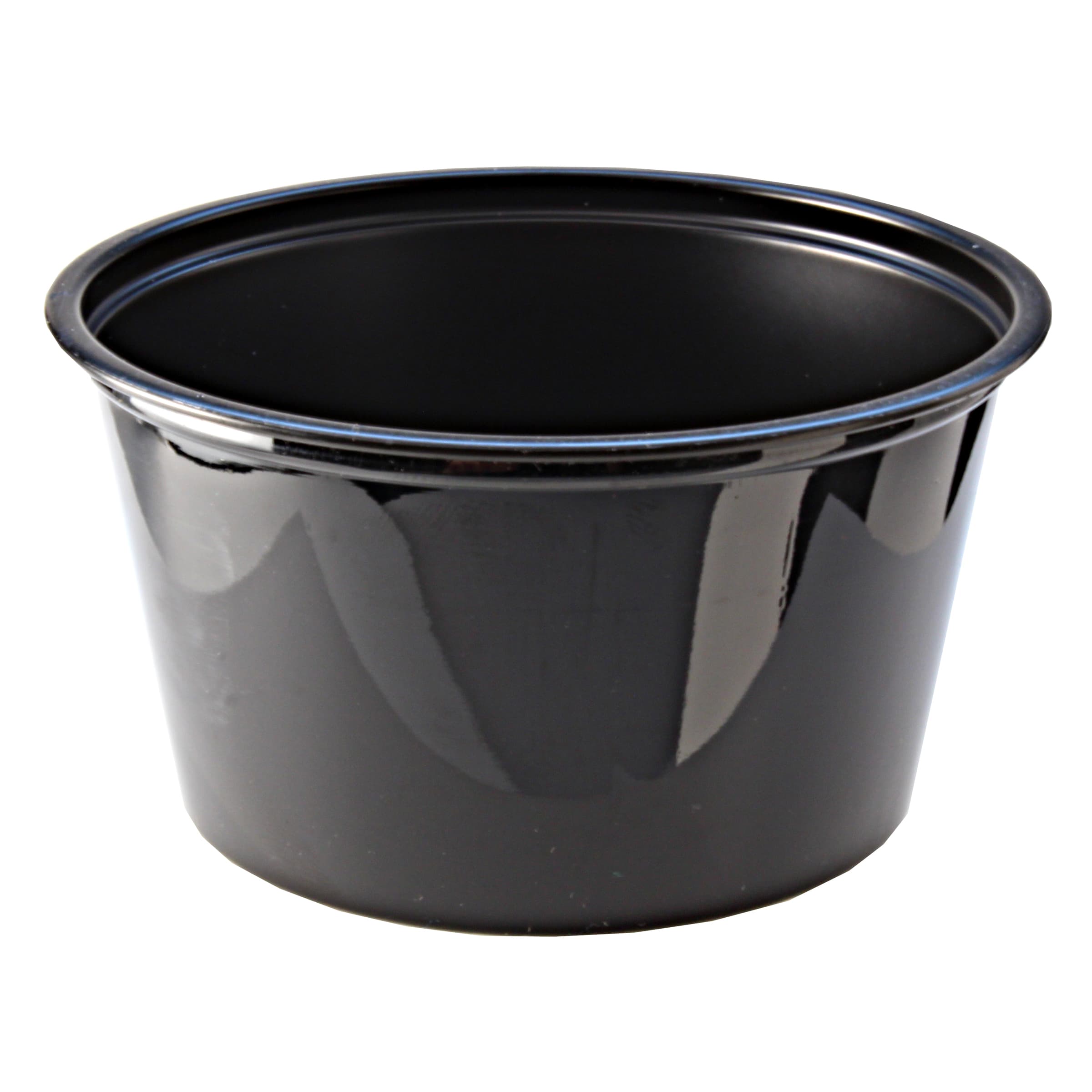 Souffle & Portion Cup 4 OZ HIPS Black 2500/Case