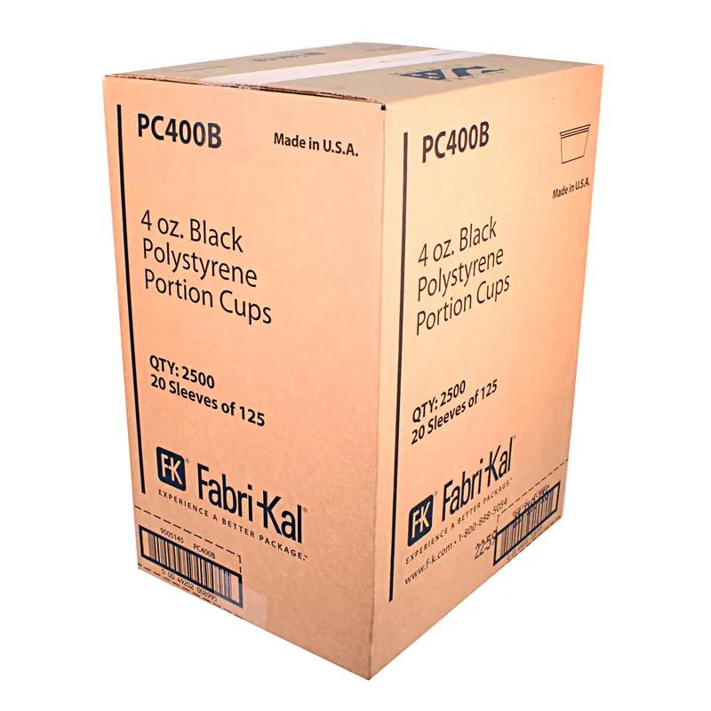 Souffle & Portion Cup 4 OZ HIPS Black 2500/Case