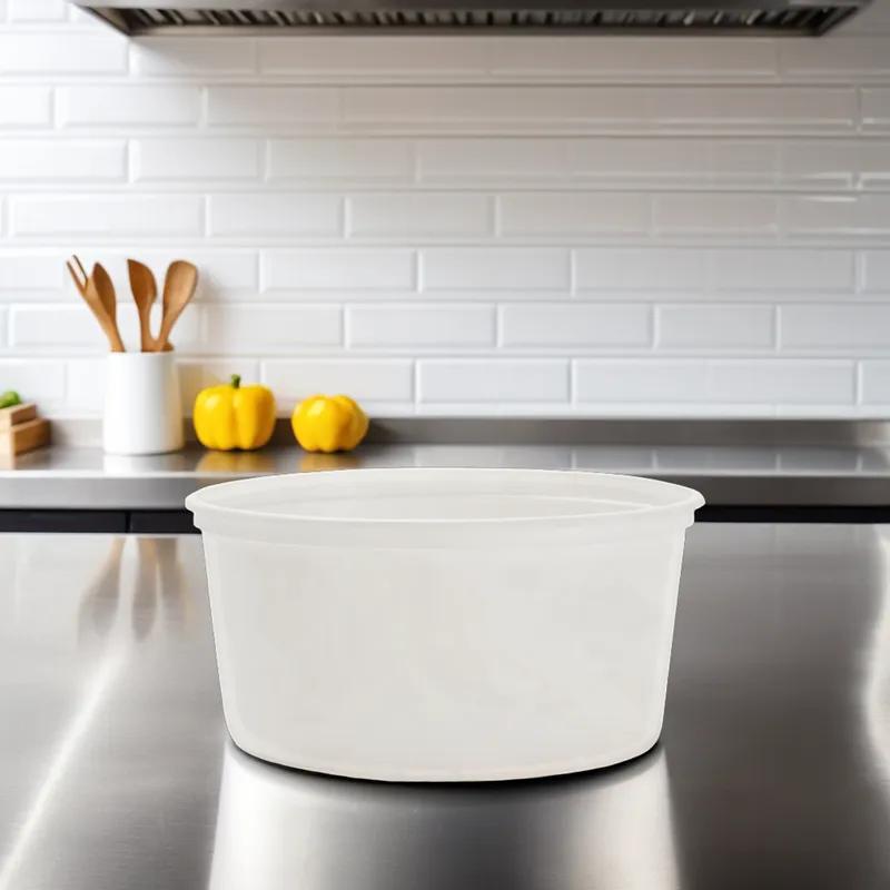 Bucket & Tub Base 32 OZ HDPE Translucent Round 360/Case