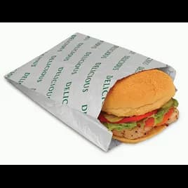 Bagcraft® Bag 6X2X8 IN Foil-Lined Paper Silver White Delicious Insulated 1000/Case