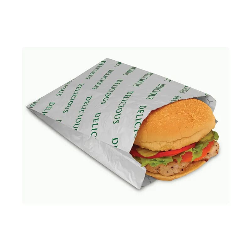 Bagcraft® Bag 6X2X8 IN Foil-Lined Paper Silver White Delicious Insulated 1000/Case