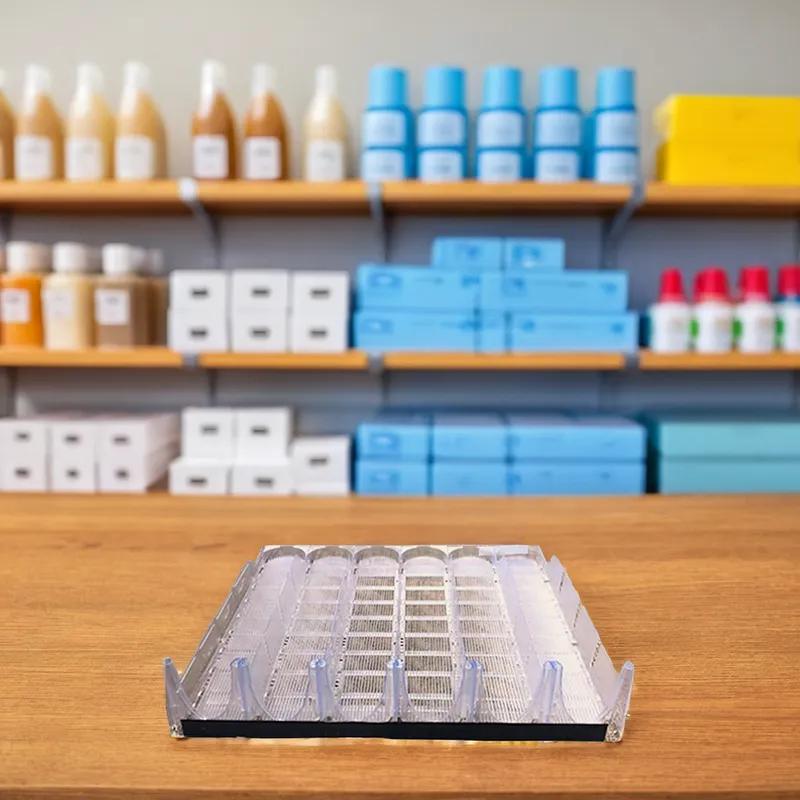 Glide Rack 2-0.5 L Clear 6 Facings 2/Case