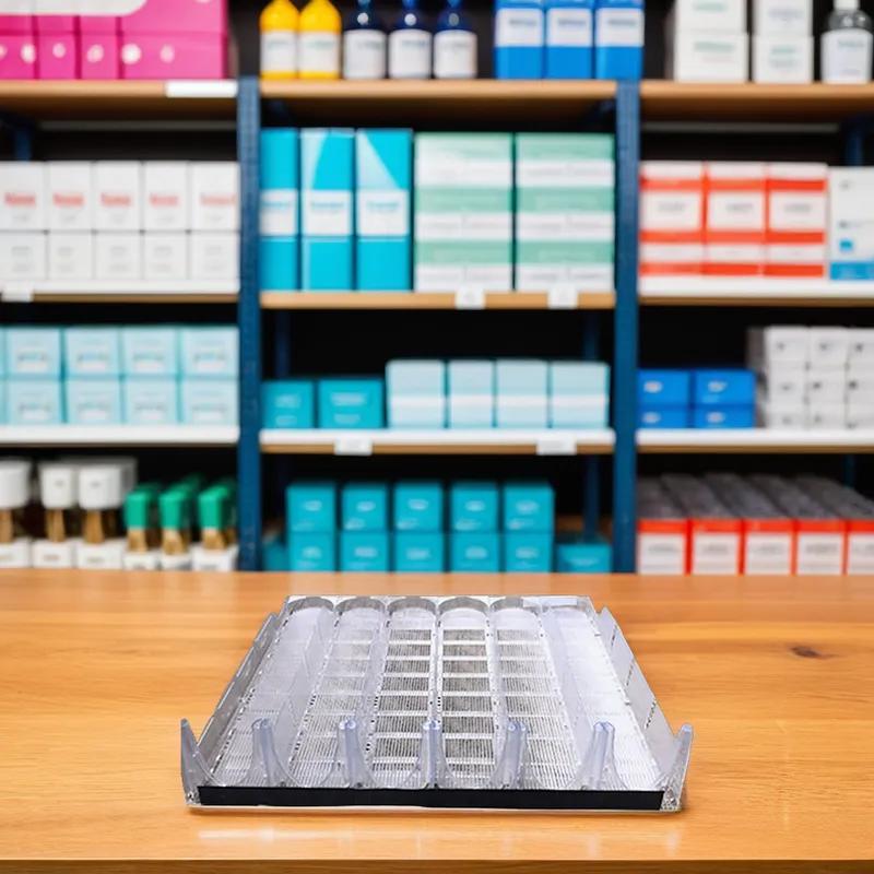 Glide Rack 2-0.5 L Clear 6 Facings 2/Case