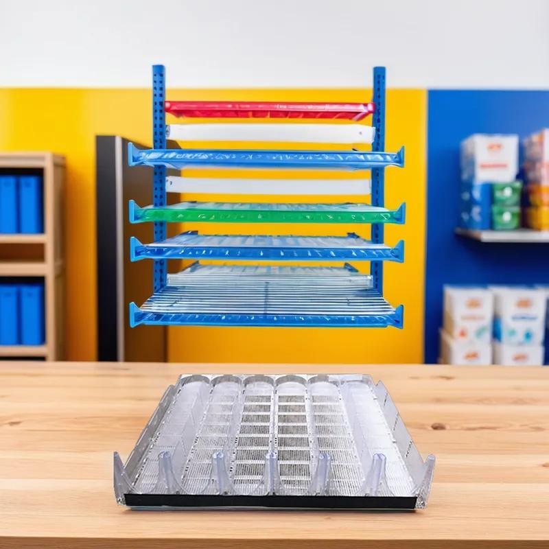 Glide Rack 2-0.5 L Clear 6 Facings 2/Case