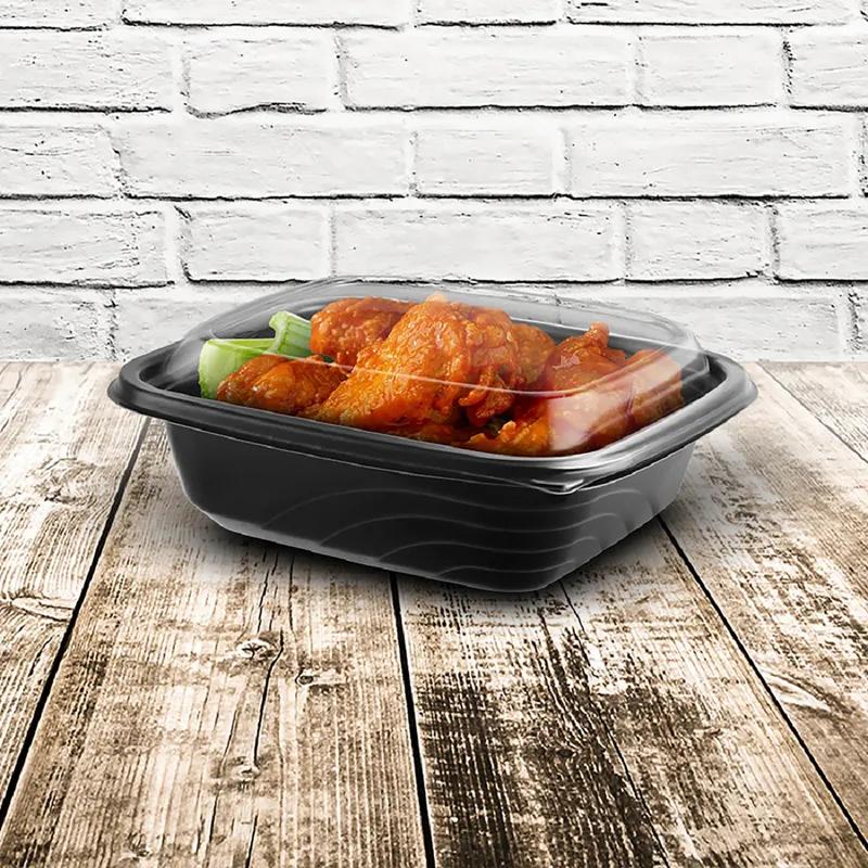 Lid Dome 1 Compartment PP Clear Rectangle For Container Unhinged Anti-Fog 756/Case