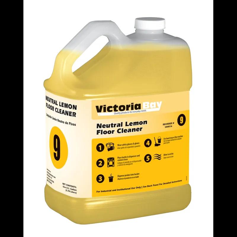 Victoria Bay Neutral Lemon Floor Cleaner #9 1 GAL 2/Case