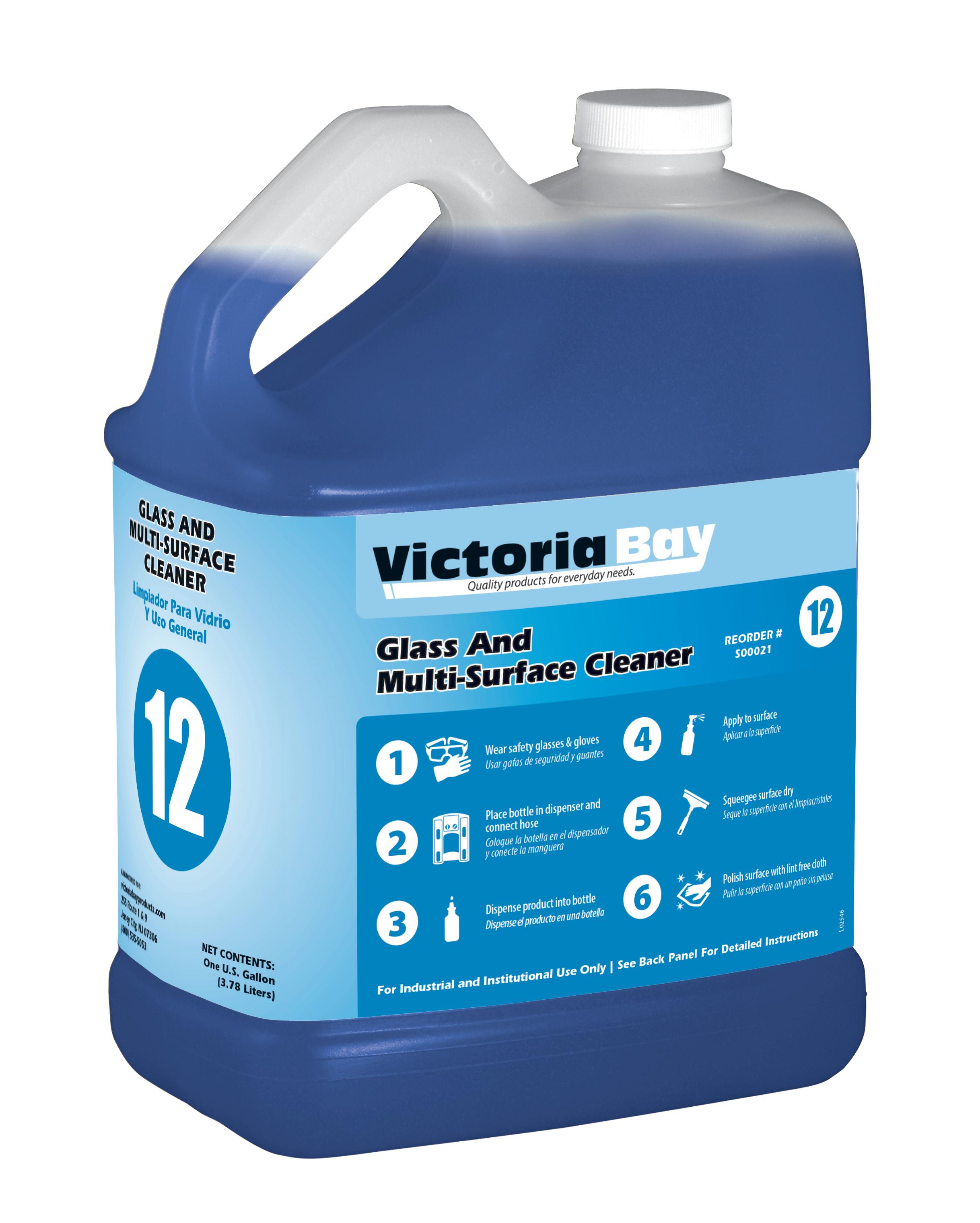 Victoria Bay Glass and Multi-Surface Cleaner #12 1 GAL 2/Case