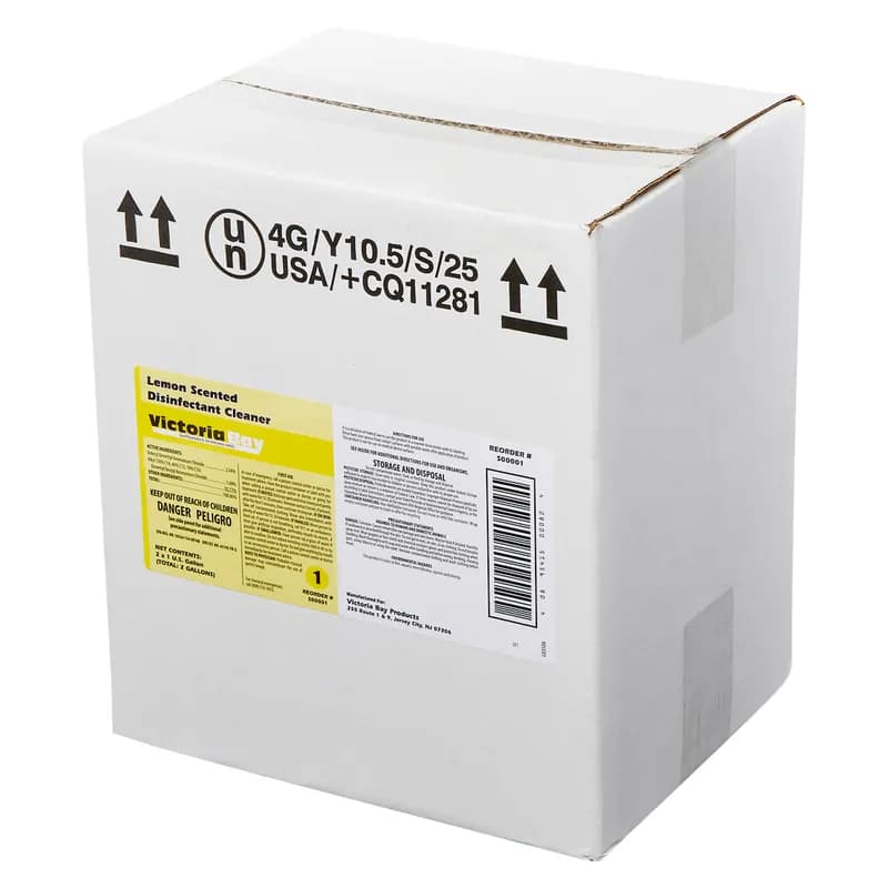 Victoria Bay Lemon Scented Disinfectant Cleaner CMS #1 1 GAL 2/Case