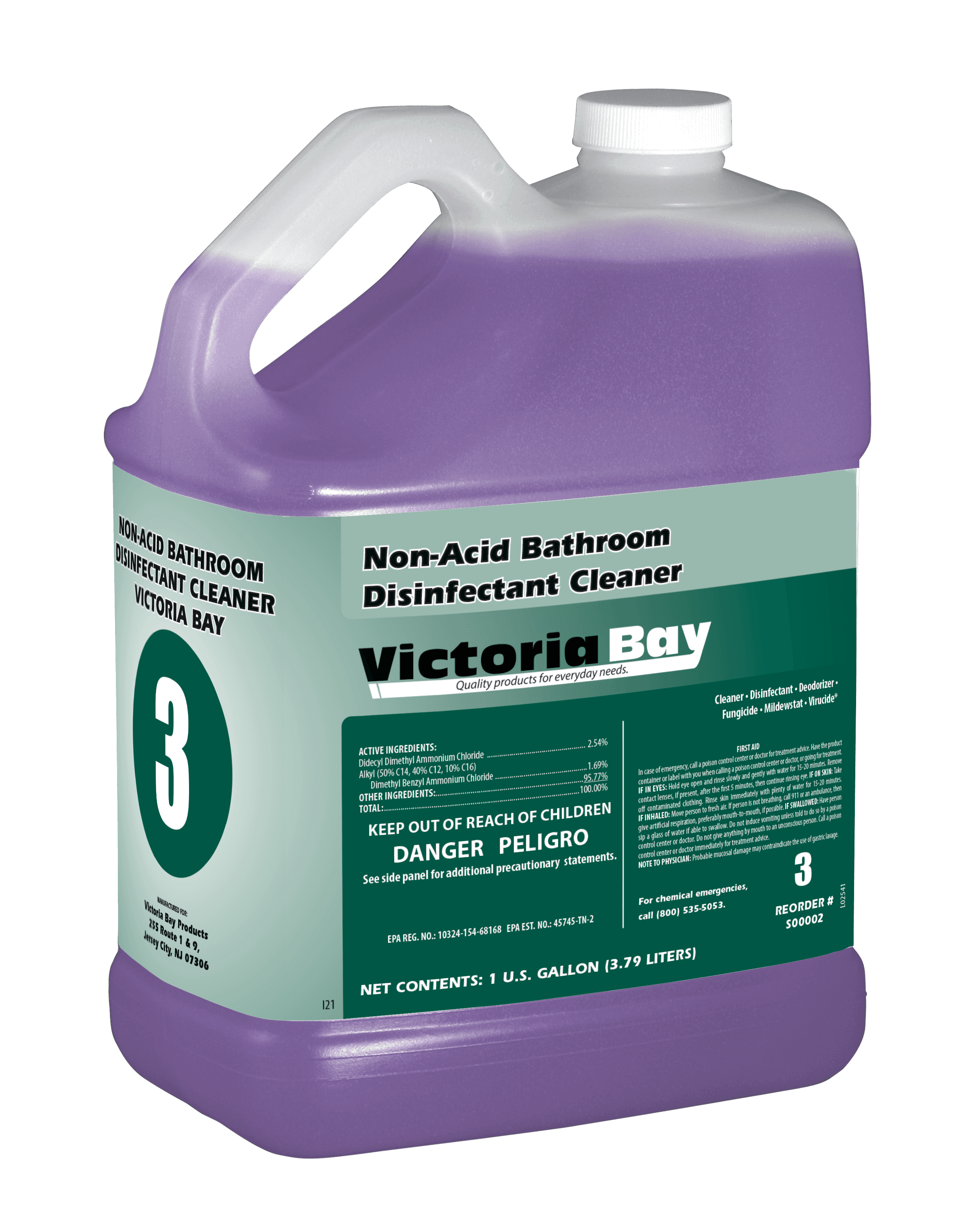 Victoria Bay Non-Acid Disinfectant Bathroom Cleaner #3 1 GAL 2/Case