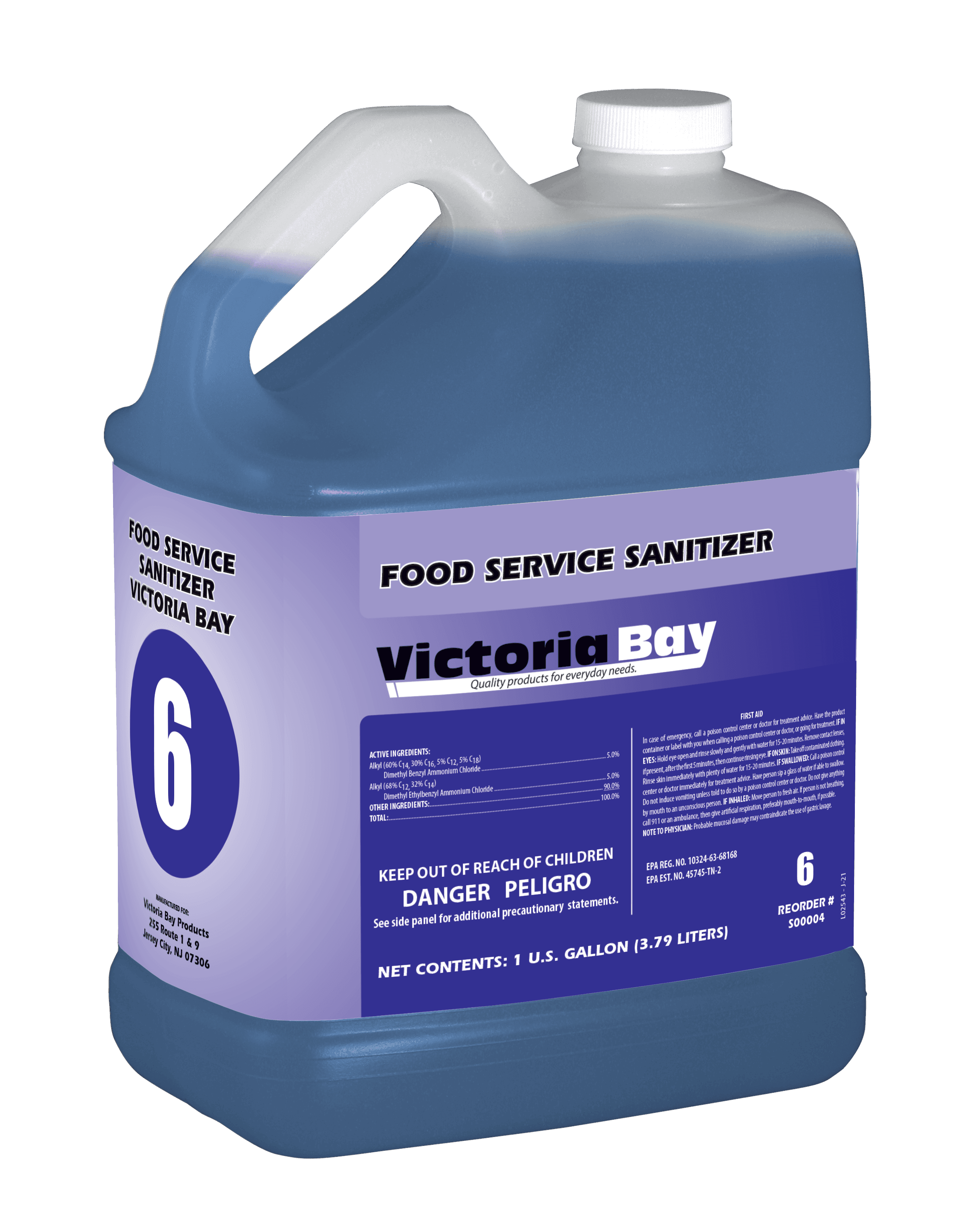 Victoria Bay Food Service Sanitizer CMS #6 1 GAL 2/Case