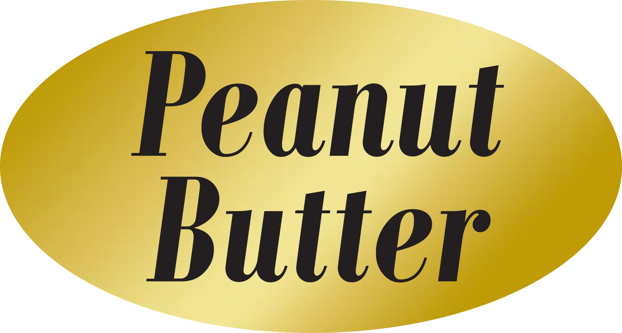 Peanut Butter Label Gold Foil 500/Roll