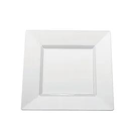 Plate 9.5 IN Plastic White Square 120/Case