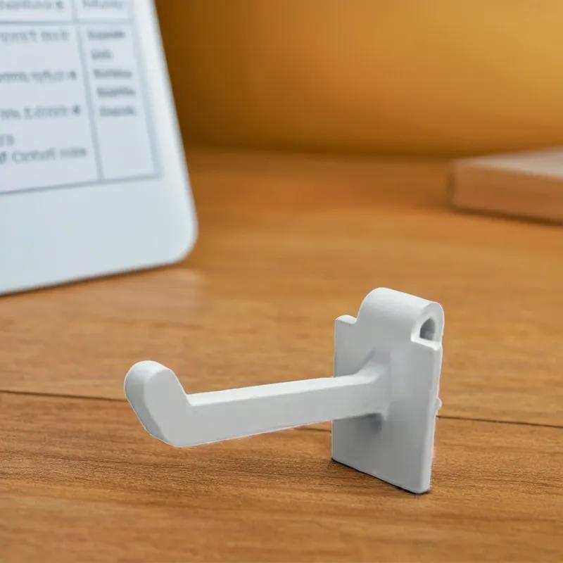 Over Wire/Top Grid Hook 4 IN White 1/Each