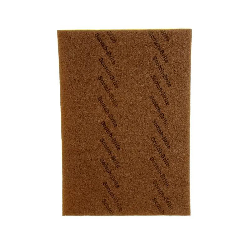 3M™ Scotch-Brite™ Clean & Shine Cleaning Pad 14X20X1 IN Brown Non-Woven Polyester Fiber 150-400 RPM 5/Case