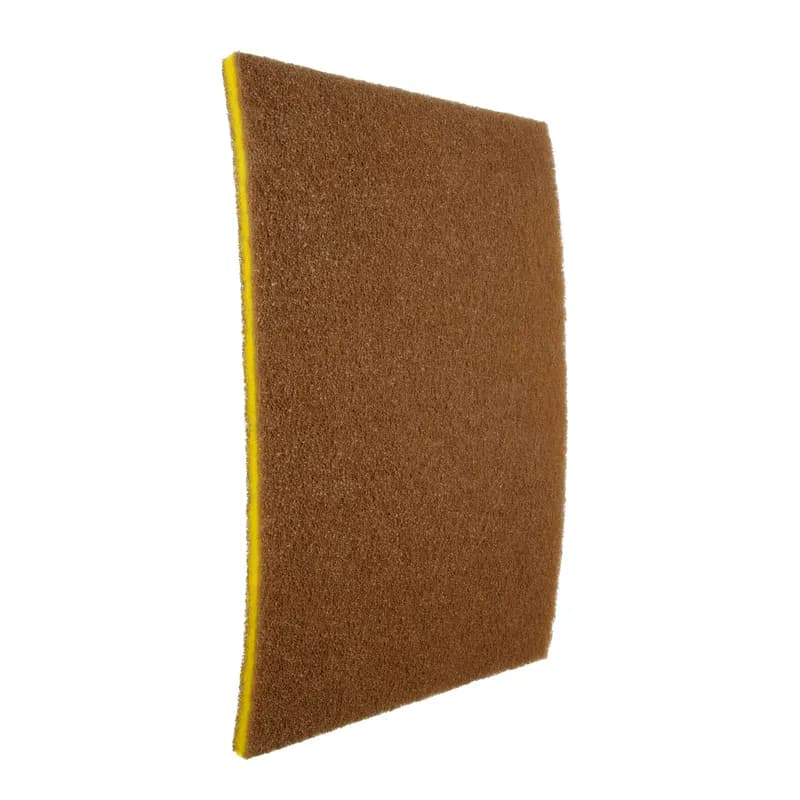 3M™ Scotch-Brite™ Clean & Shine Cleaning Pad 14X20X1 IN Brown Non-Woven Polyester Fiber 150-400 RPM 5/Case
