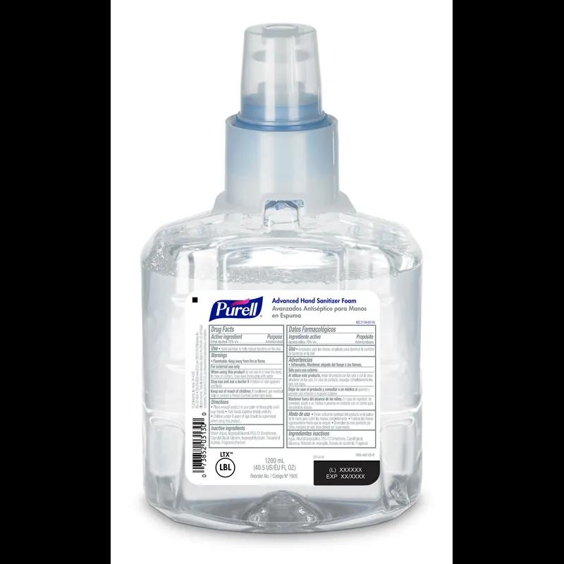 Purell® Hand Sanitizer Foam 1200 mL 5.11X3.69X8.95 IN Clean Scent 70% Ethyl Alcohol For LTX-12 2/Case