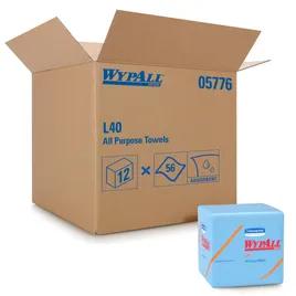 WypAll® L40 Cleaning Wipe 12X12.5 IN DRC Blue 1/4 Fold 1/Case