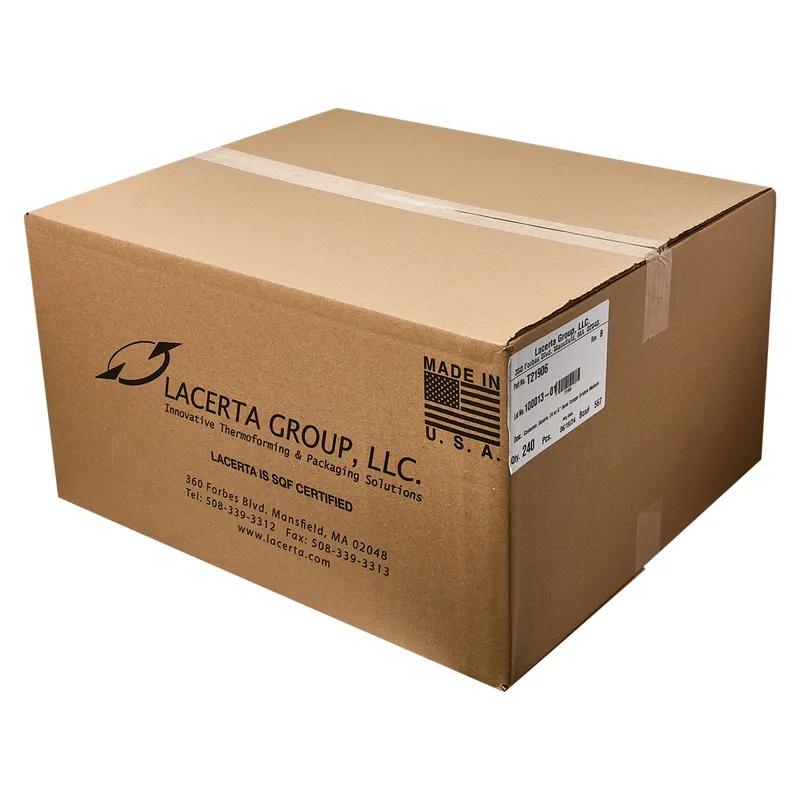 Fresh N' Sealed® Bowl & Lid Combo With Flat Lid Medium (MED) 24 OZ PET Clear Square Hinged 240/Case