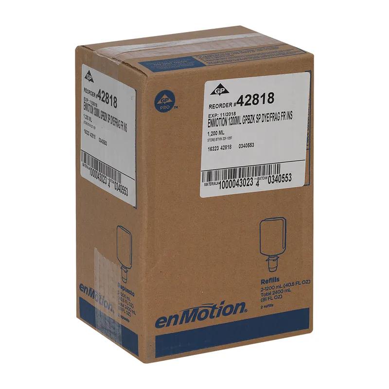 enMotion® Hand Soap Foam 1200 mL Unscented Fragrance Free Clear Antimicrobial 2/Case