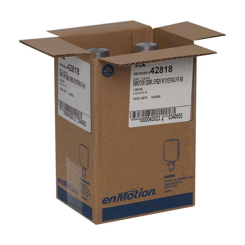 enMotion® Hand Soap Foam 1200 mL Unscented Fragrance Free Clear Antimicrobial 2/Case