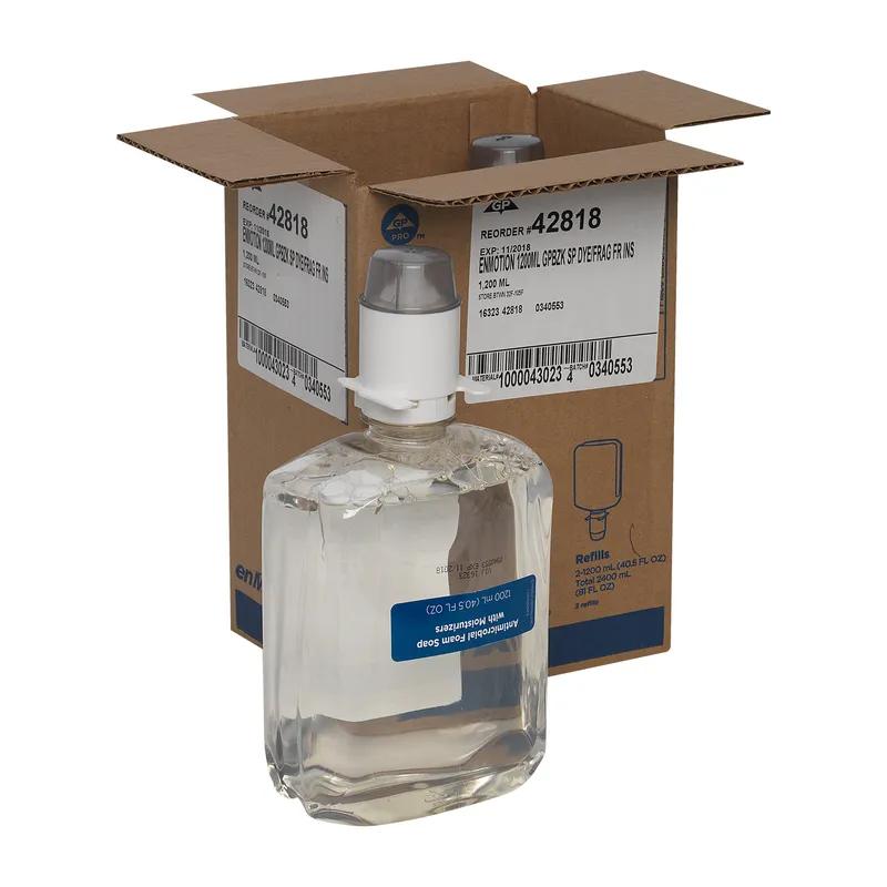 enMotion® Hand Soap Foam 1200 mL Unscented Fragrance Free Clear Antimicrobial 2/Case