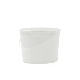 Bucket & Tub Base 152 OZ HDPE White Round 120/Case