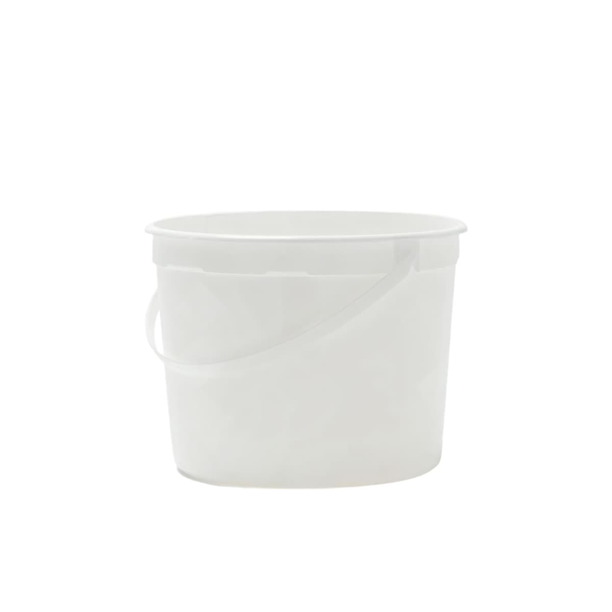 Bucket & Tub Base 152 OZ HDPE White Round 120/Case