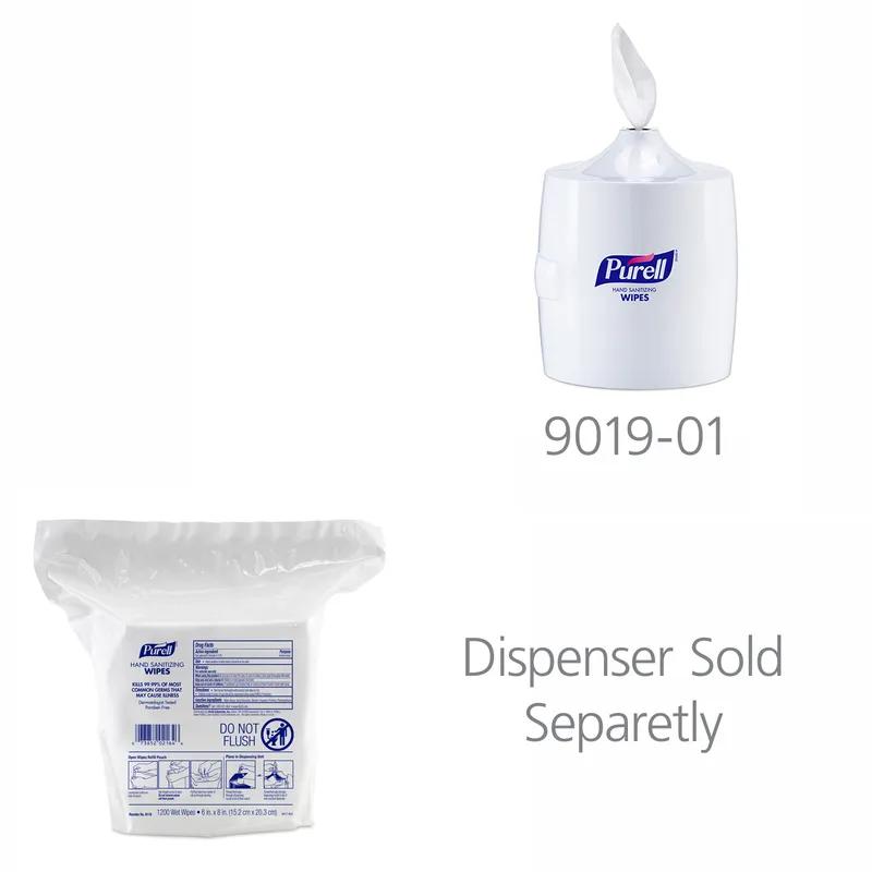 Purell® Hand Sanitizer Wipe 8X6.75X9.5 IN Fresh Citrus Alcohol Free High Capacity 1200 Sheets/Pack 2 Packs/Case