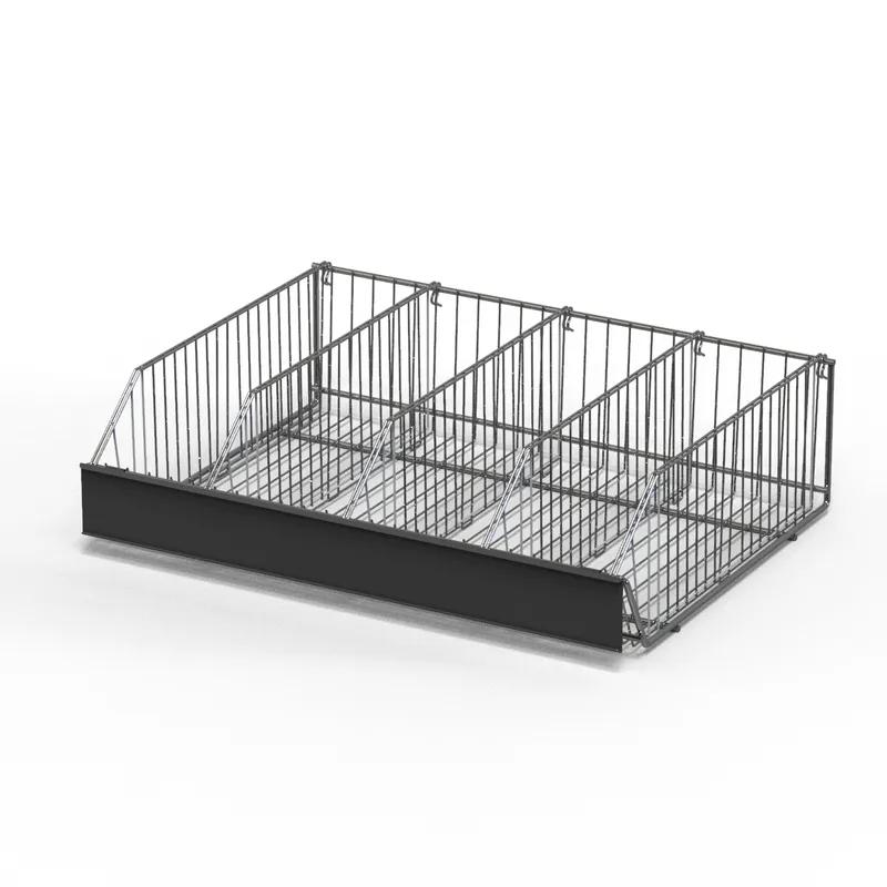 Ice Cream Basket Set With Front Sign Channel Dividers 1/Each