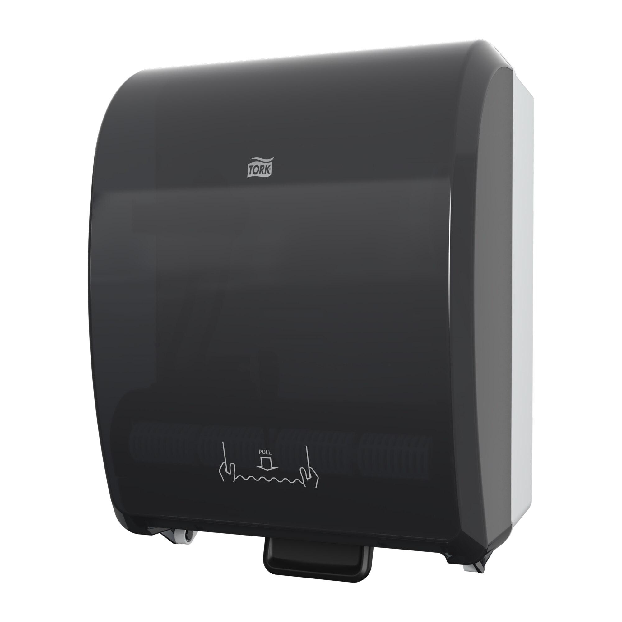 Tork H71 Paper Towel Dispenser 9.3X12.3X16 IN Plastic Wall Mount Black Hard Roll Mechanical Manual Universal 1/Each