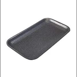 17S Meat Tray 8.5X4.5X0.63 IN Polystyrene Foam Black Rectangle 1000/Case