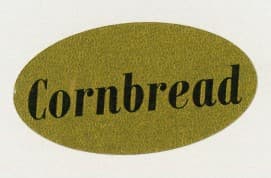 Cornbread Label Gold Foil 500/Roll