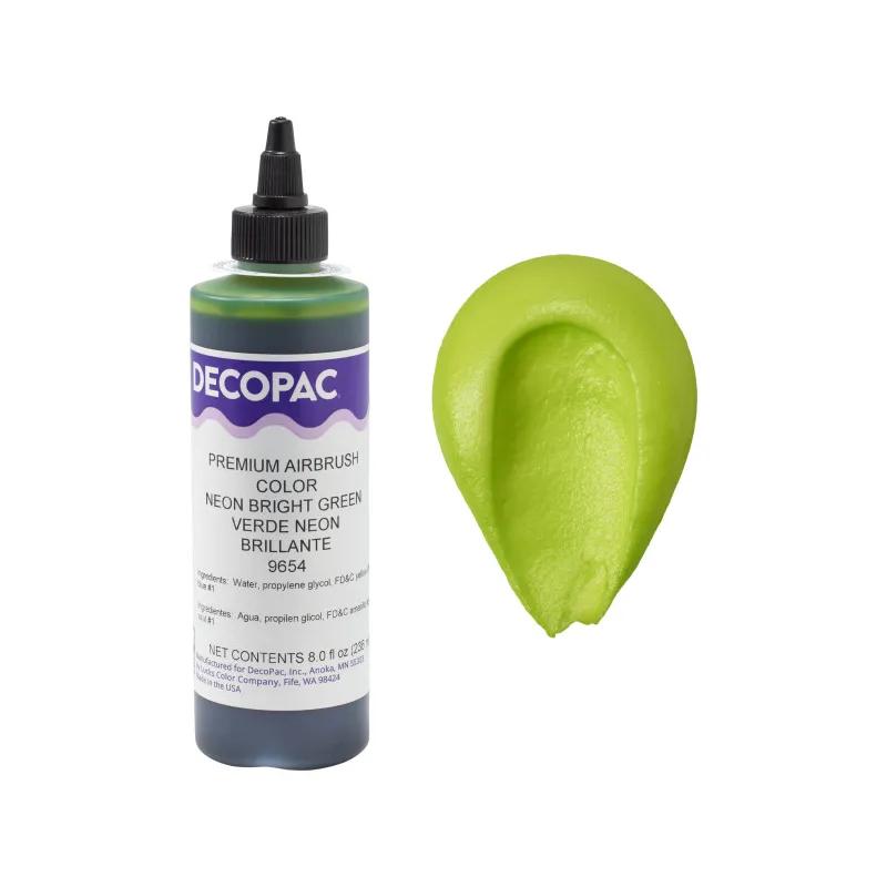 Neon Bright Green Airbrush Color 8 OZ Green Premium 1/Each
