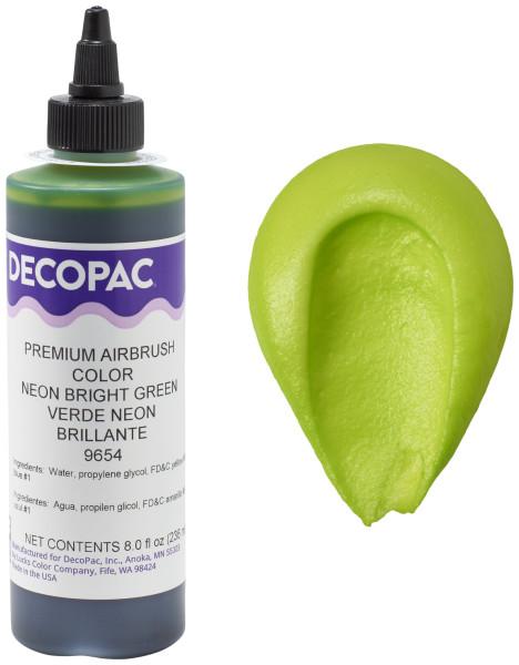 Neon Bright Green Airbrush Color 8 OZ Green Premium 1/Each