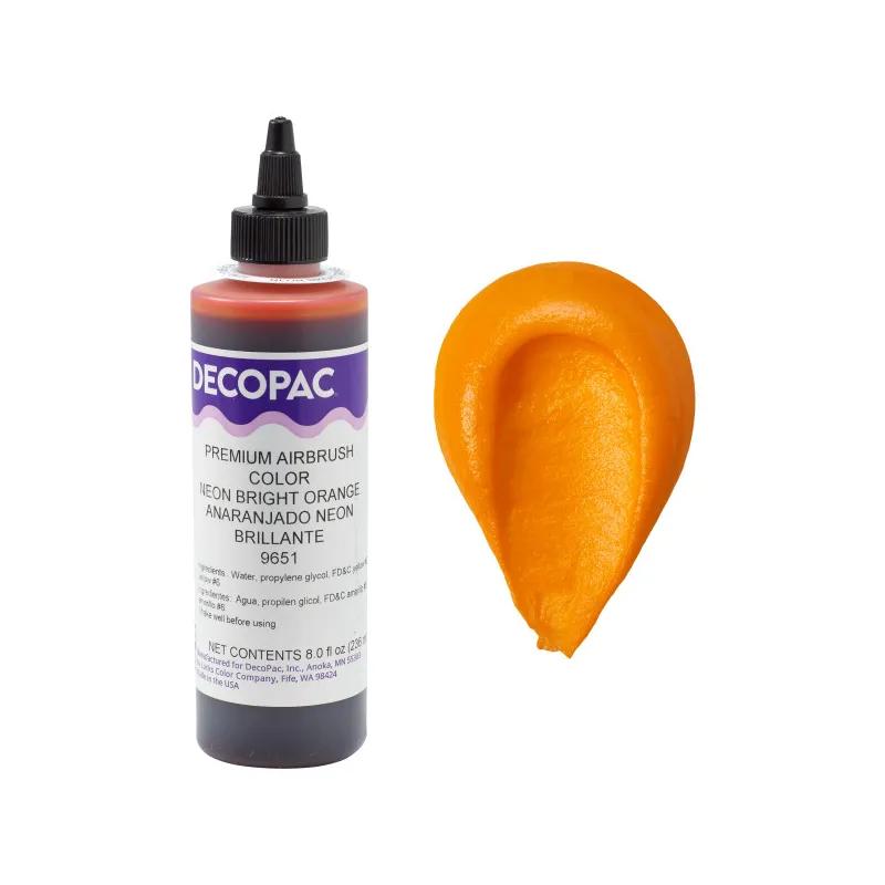 Neon Bright Orange Airbrush Color 8 OZ Orange Premium 1/Each