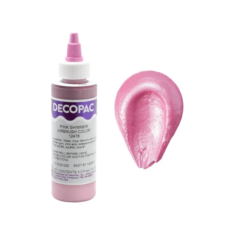 Airbrush Color 8 OZ Pink Shimmer Premium 1/Each