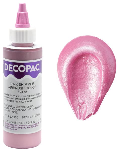 Airbrush Color 8 OZ Pink Shimmer Premium 1/Each