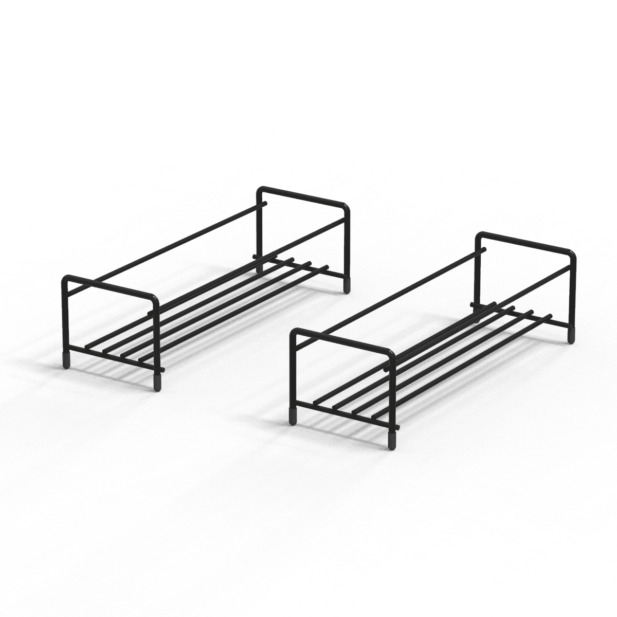 Coffee Toppers Rack Set Metal Black 2/Box